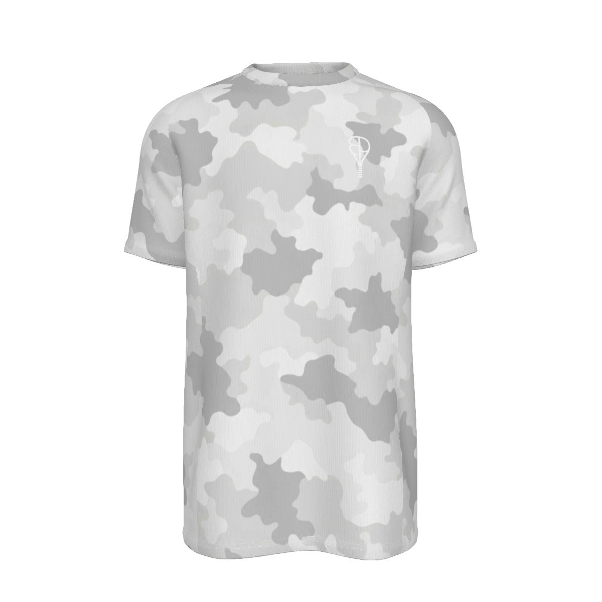 BREAKPOINT White Stealth Camo Tennis Tee — alternate view