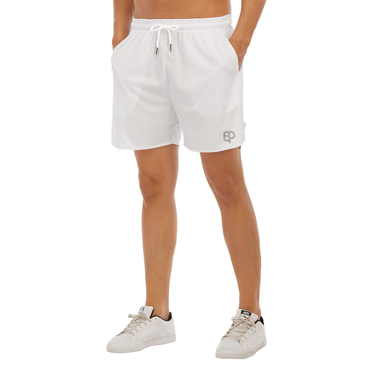 BREAKPOINT all-over print side-split running shorts, print two