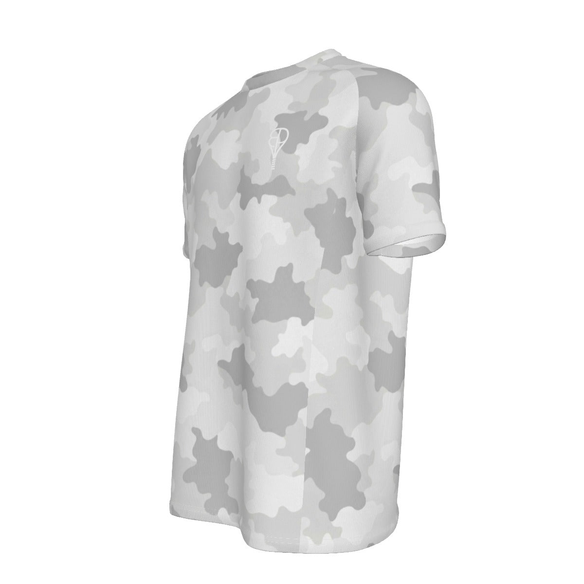 BREAKPOINT White Stealth Camo Tennis Tee — alternate view