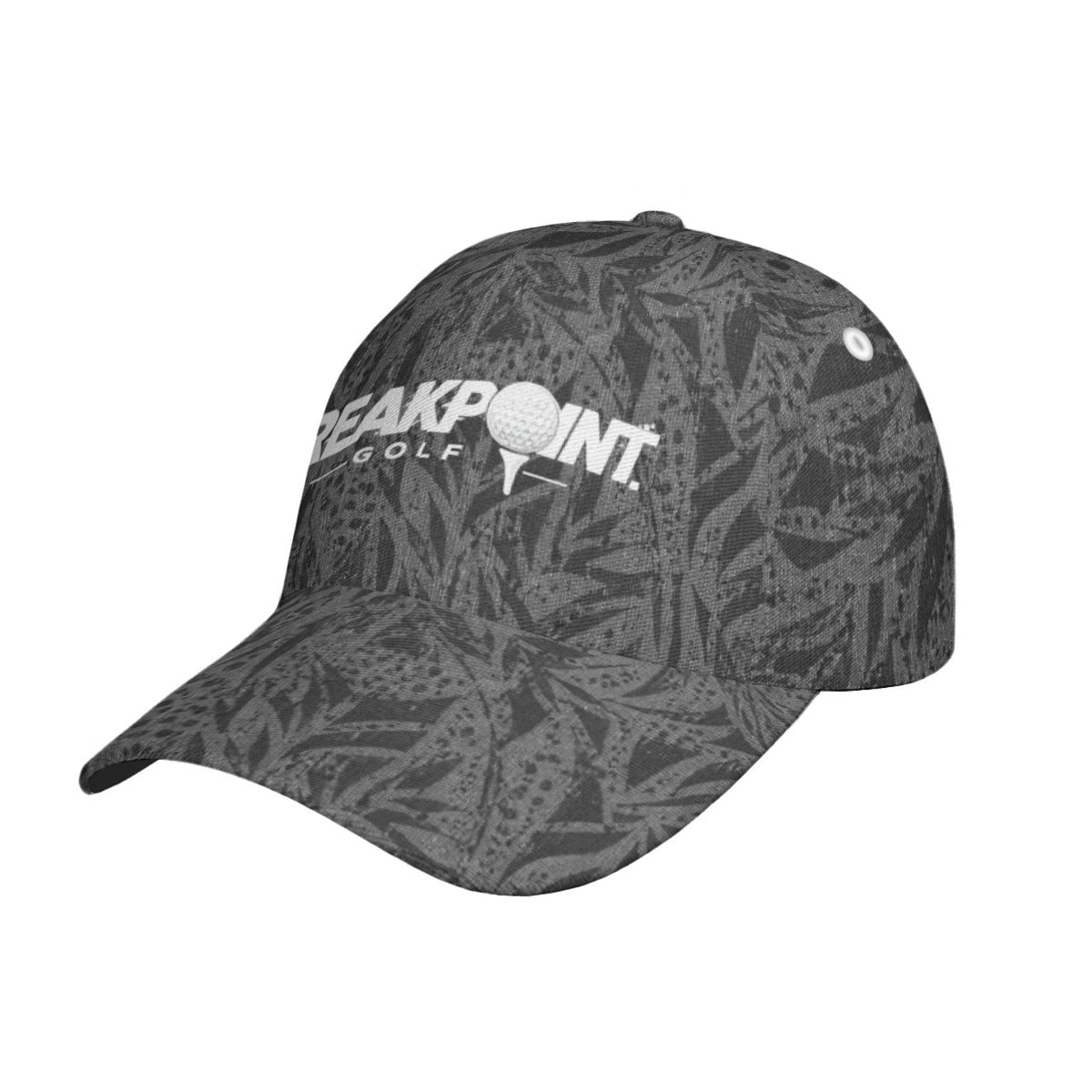 BREAKPOINT Sportswear all-over print snapback cap, angled view
