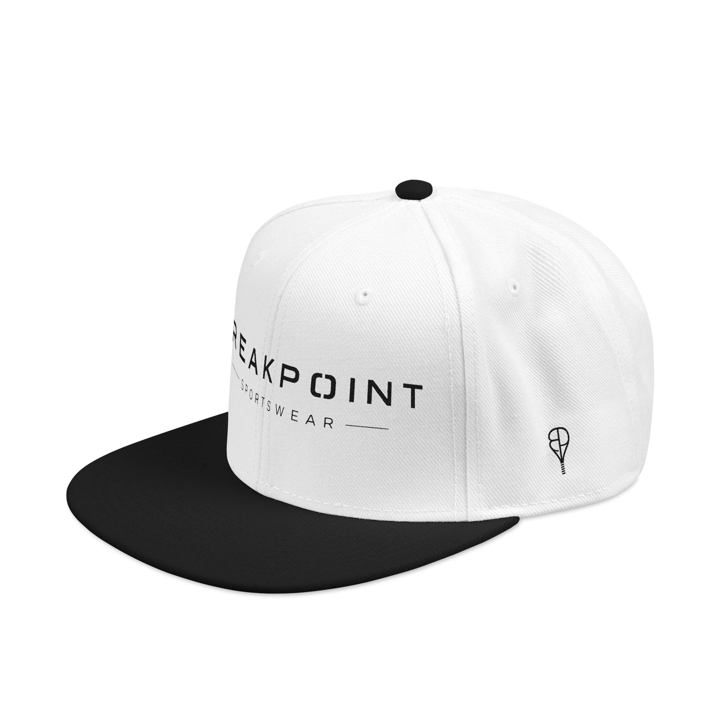 Embroidered Snapback Cap — Minimal 'Peakpoint' Logo Streetwear Hat