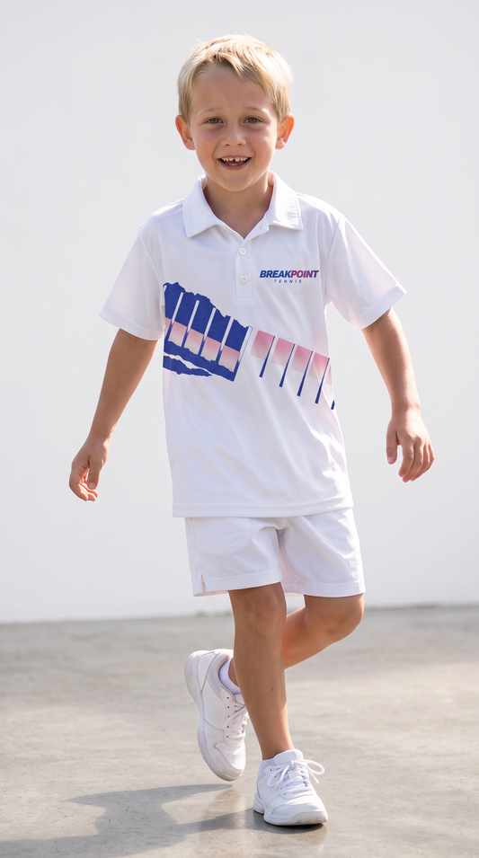 BREAKPOINT Youth Tiebreak '91 Retro Tennis Polo