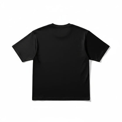 BREAKPOINT Sportswear unisex black drop-shoulder t-shirt with a relaxed fit and soft breathable knit fabric