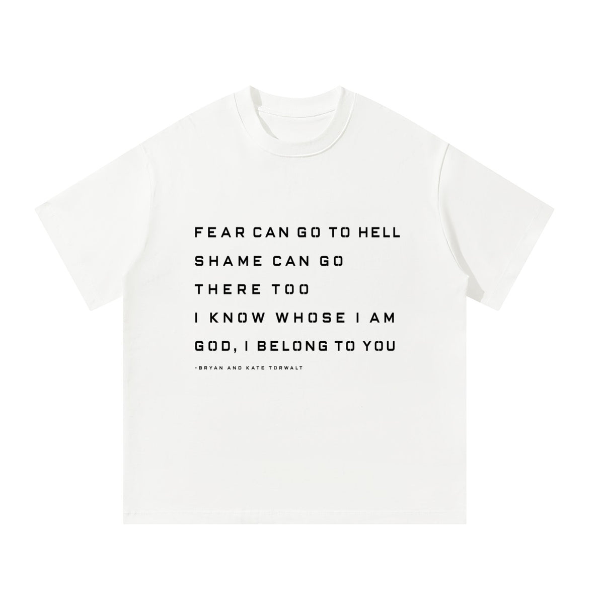 BREAKPOINT Sportswear white cotton Identity Tee with black text graphic on the front in a relaxed streetwear fit.
