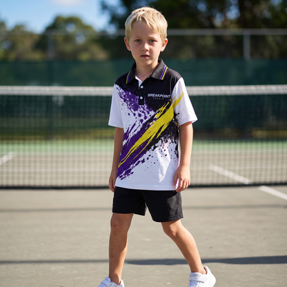 BREAKPOINT Youth Smash '93 Retro Tennis Polo